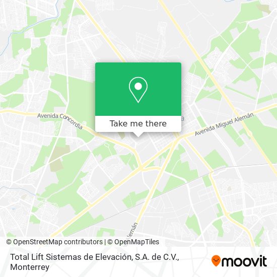 Total Lift Sistemas de Elevación, S.A. de C.V. map
