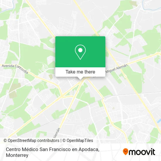 Mapa de Centro Médico San Francisco en Apodaca