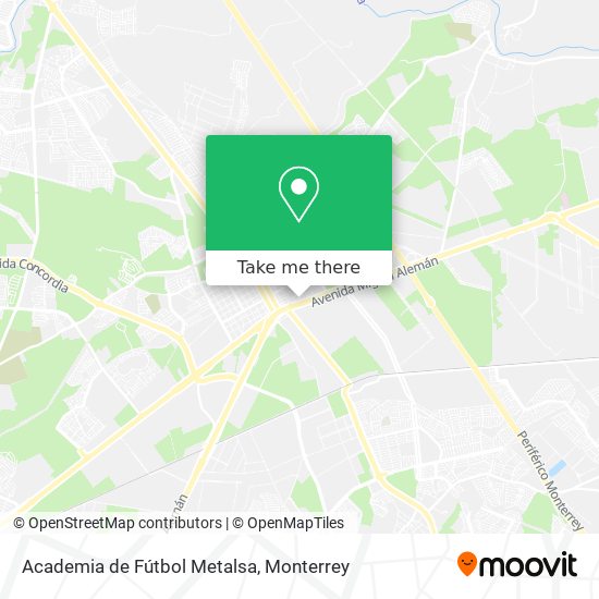 Mapa de Academia de Fútbol Metalsa