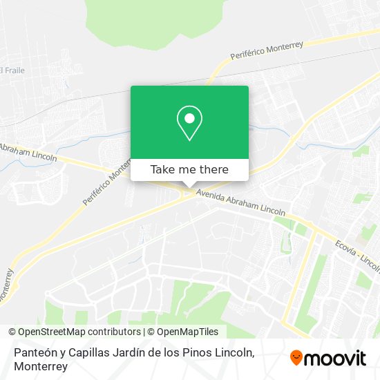 Panteón y Capillas Jardín de los Pinos Lincoln map