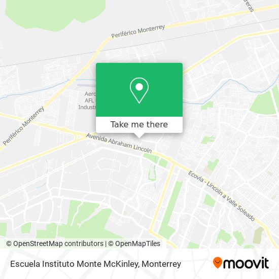 Escuela Instituto Monte McKinley map
