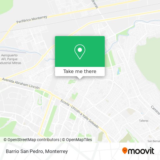 Mapa de Barrio San Pedro