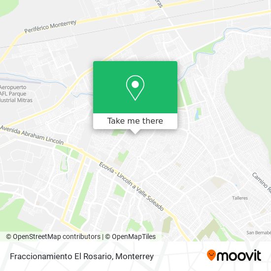 Fraccionamiento El Rosario map