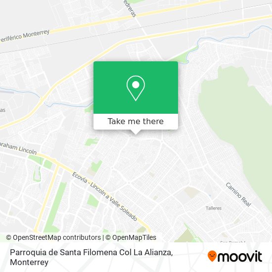 Mapa de Parroquia de Santa Filomena Col La Alianza