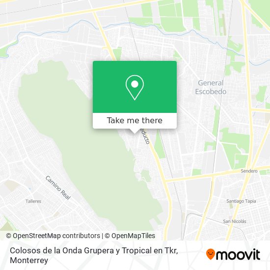 Colosos de la Onda Grupera y Tropical en Tkr map