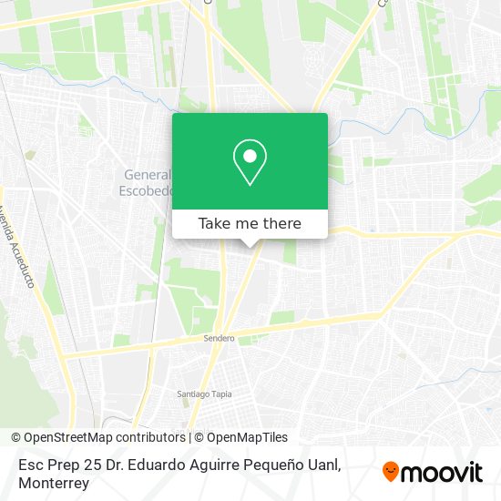 Mapa de Esc Prep 25 Dr. Eduardo Aguirre Pequeño Uanl