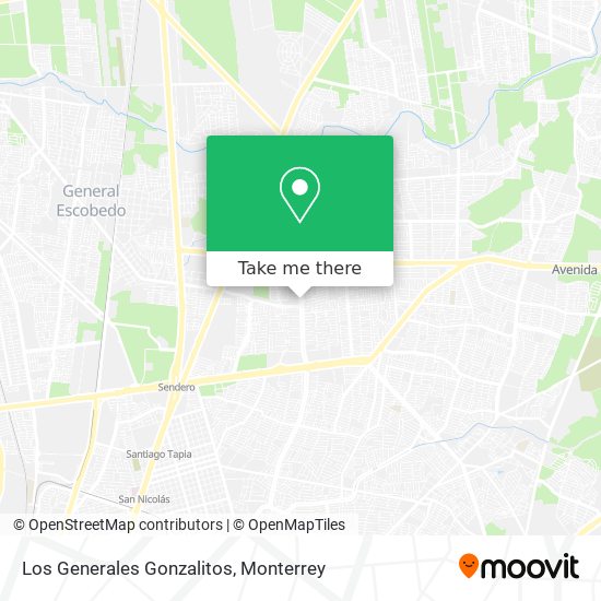 Mapa de Los Generales Gonzalitos