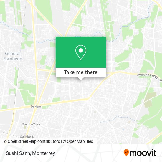 Mapa de Sushi Sann