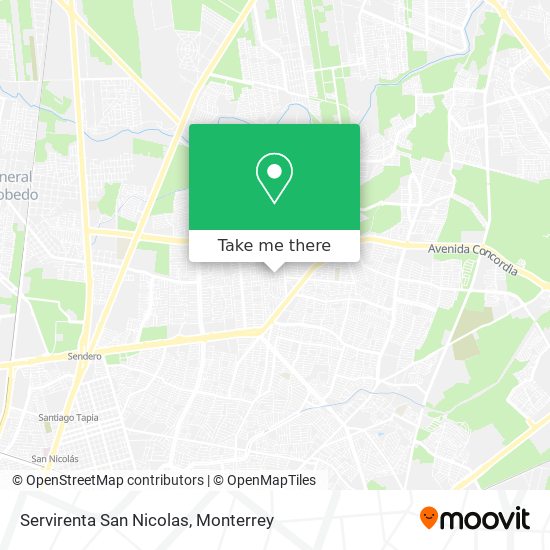 Servirenta San Nicolas map