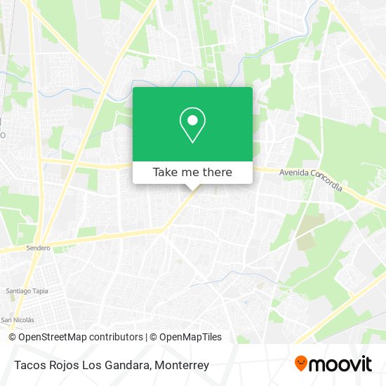 Tacos Rojos Los Gandara map