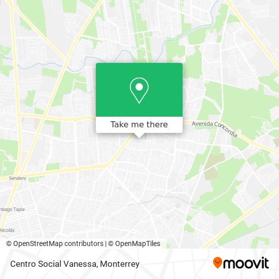 Mapa de Centro Social Vanessa