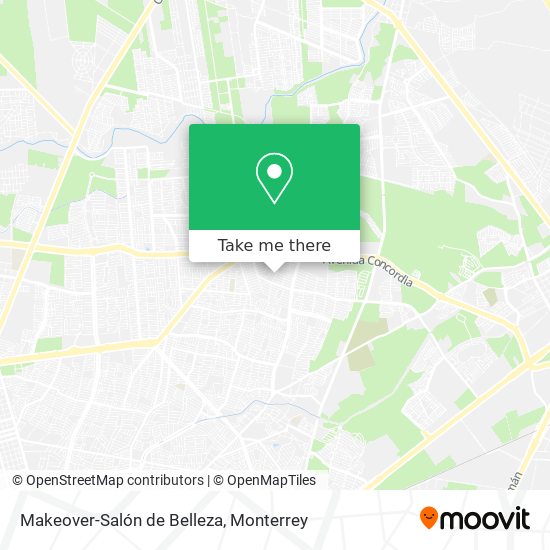 Mapa de Makeover-Salón de Belleza