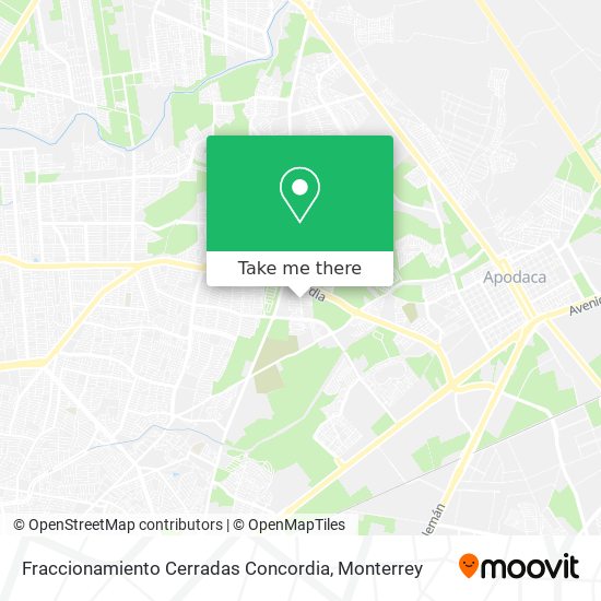 Mapa de Fraccionamiento Cerradas Concordia