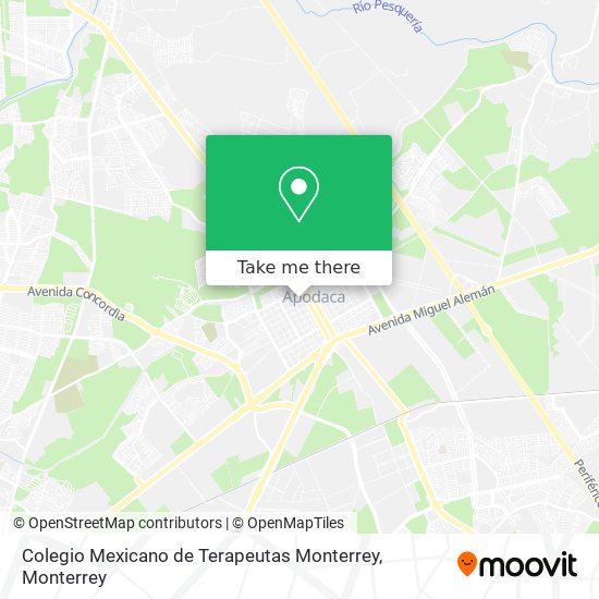 Colegio Mexicano de Terapeutas Monterrey map