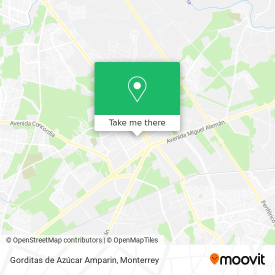 Mapa de Gorditas de Azúcar Amparin