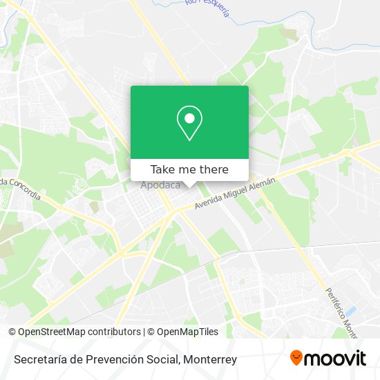 Secretaría de Prevención Social map