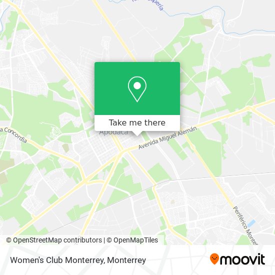 Women's Club Monterrey map