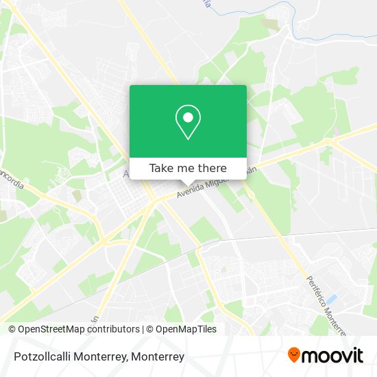 Potzollcalli Monterrey map