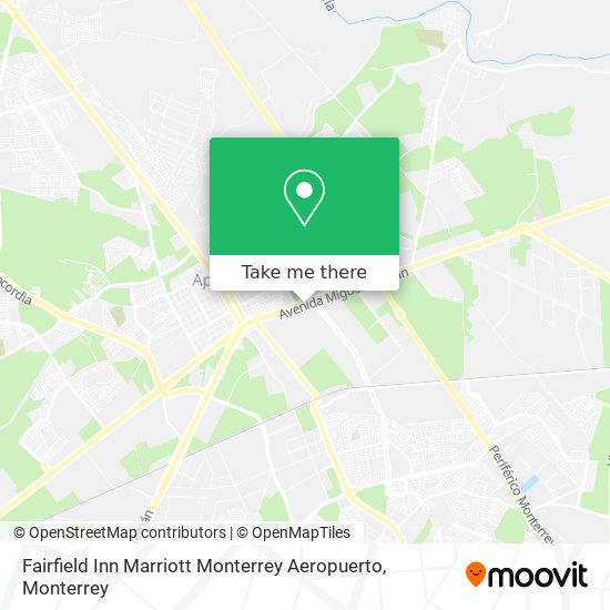 Mapa de Fairfield Inn Marriott Monterrey Aeropuerto