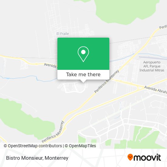Mapa de Bistro Monsieur
