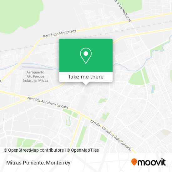 Mapa de Mitras Poniente