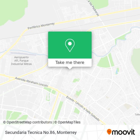 Secundaria Tecnica No.86 map