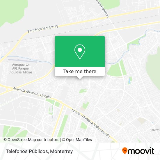 Mapa de Teléfonos Públicos