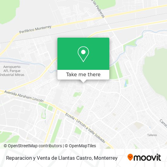 Reparacion y Venta de Llantas Castro map