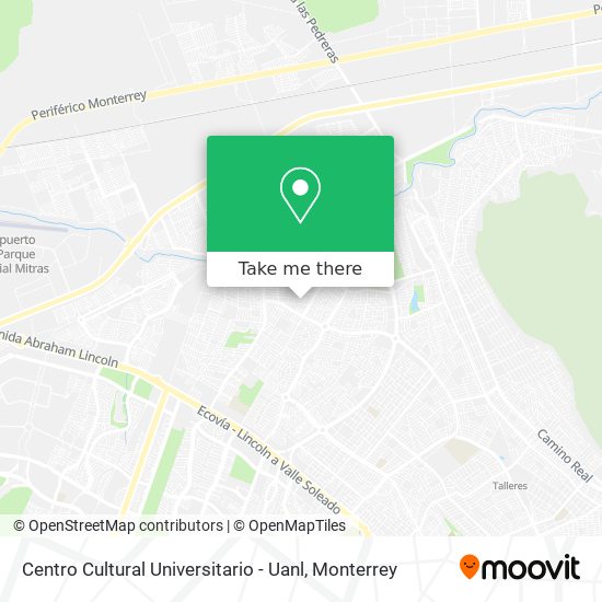 Centro Cultural Universitario - Uanl map