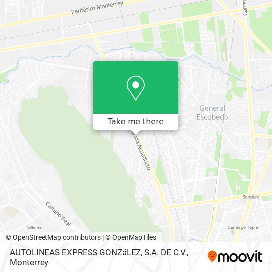 AUTOLINEAS EXPRESS GONZáLEZ, S.A. DE C.V. map