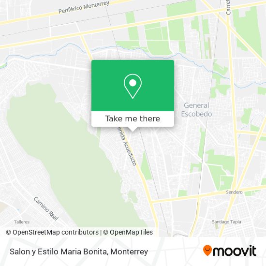Salon y Estilo Maria Bonita map