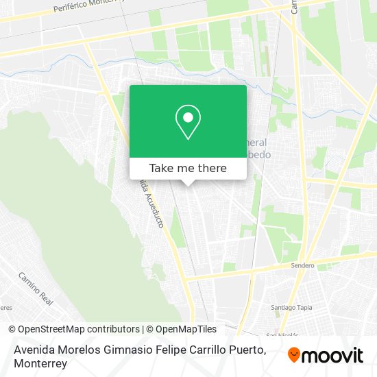 Mapa de Avenida Morelos Gimnasio Felipe Carrillo Puerto
