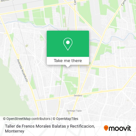 Mapa de Taller de Frenos Morales Balatas y Rectificacion