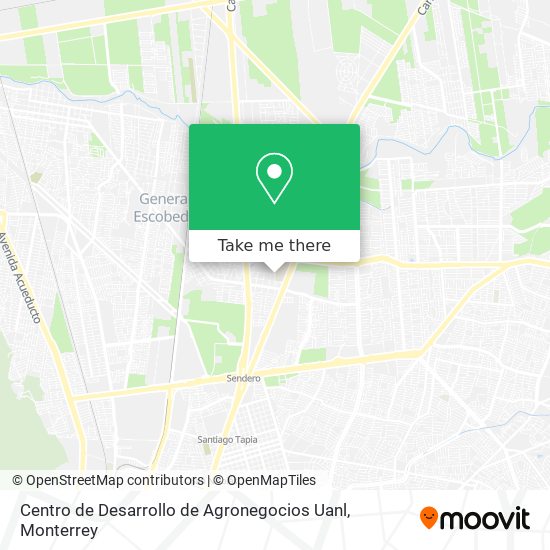 Mapa de Centro de Desarrollo de Agronegocios Uanl