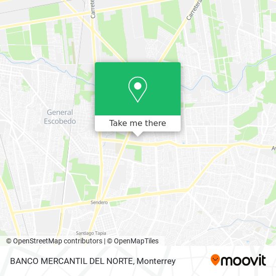 Mapa de BANCO MERCANTIL DEL NORTE