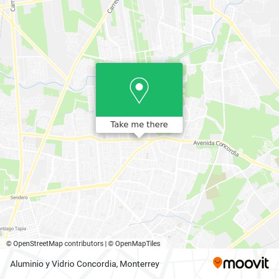 Mapa de Aluminio y Vidrio Concordia