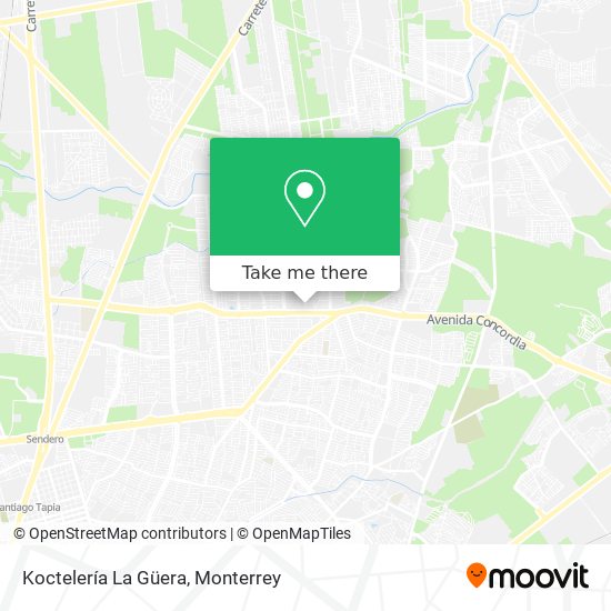 Mapa de Koctelería La Güera