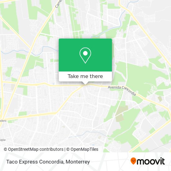 Mapa de Taco Express Concordia