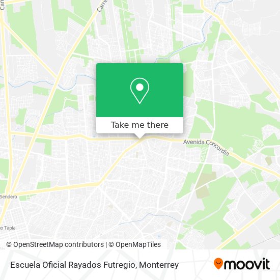 Escuela Oficial Rayados Futregio map