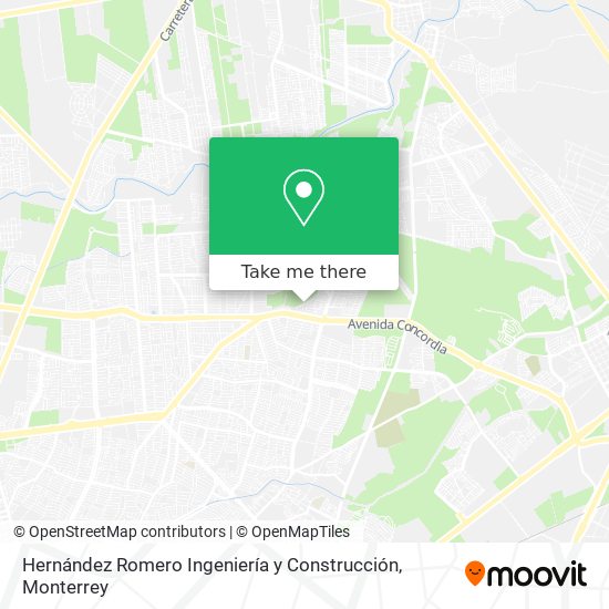 Mapa de Hernández Romero Ingeniería y Construcción