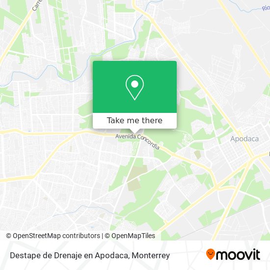 Destape de Drenaje en Apodaca map
