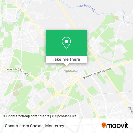 Mapa de Constructora Coexsa