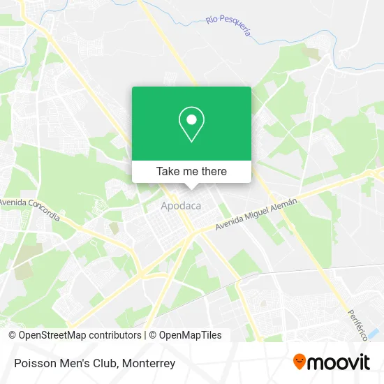 Poisson Men's Club map