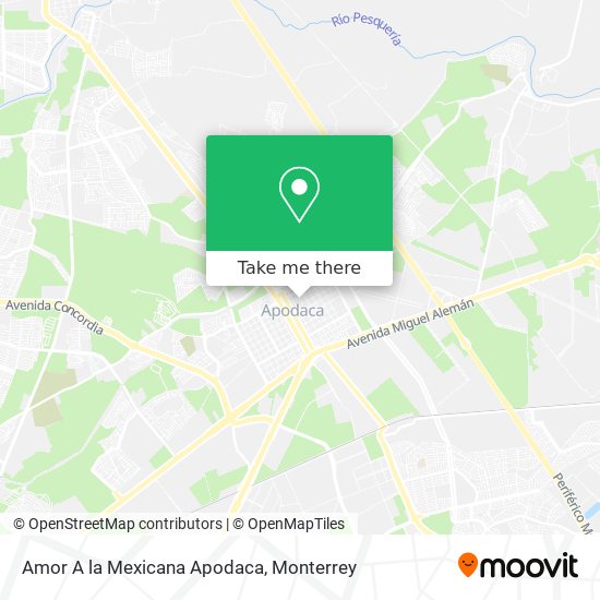 Amor A la Mexicana Apodaca map