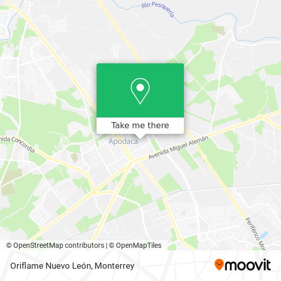 Mapa de Oriflame Nuevo León