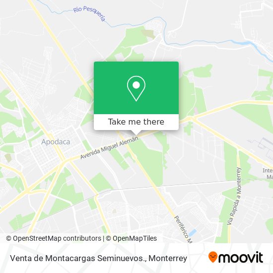 Mapa de Venta de Montacargas Seminuevos.