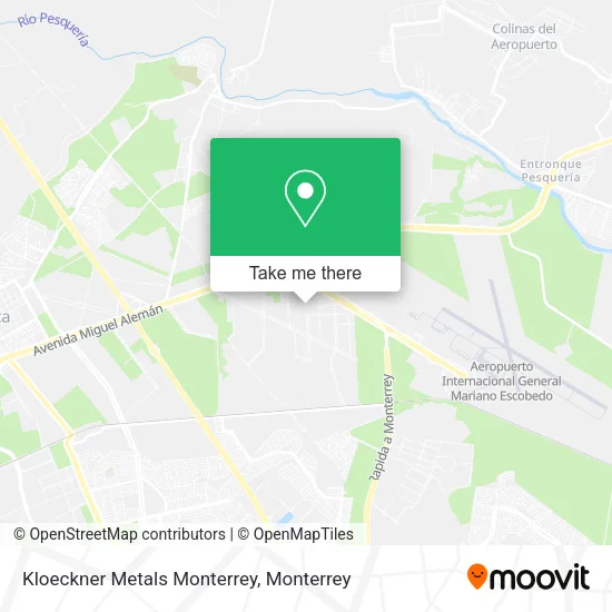 Kloeckner Metals Monterrey map