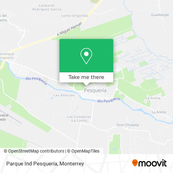 Mapa de Parque Ind Pesquería