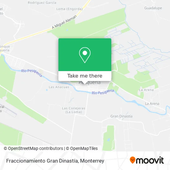 Mapa de Fraccionamiento Gran Dinastía