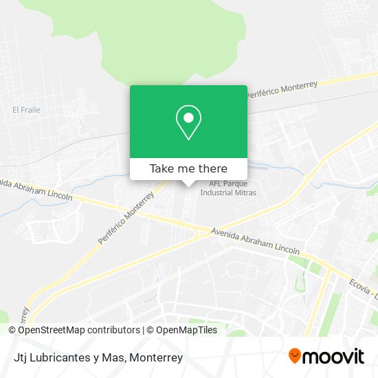 Mapa de Jtj Lubricantes y Mas